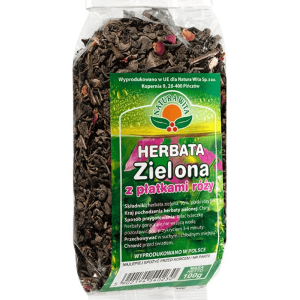 Natura Wita - Herbata Zielona z Płatkami Róży - 100g