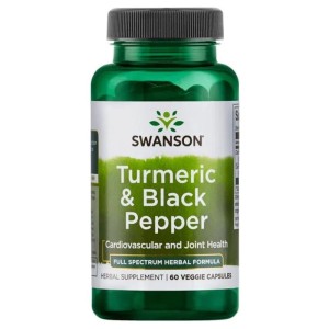 Turmeric & Black Pepper - Kurkuma i Czarny pieprz 60 kaps. Swanson