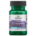 Albion Chelat Miedzi  Serce skóra Włosy 2mg 60 kaps. Swanson