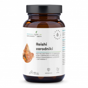 Reishi zarodniki 800 mg + witamina C, kapsułki 60
